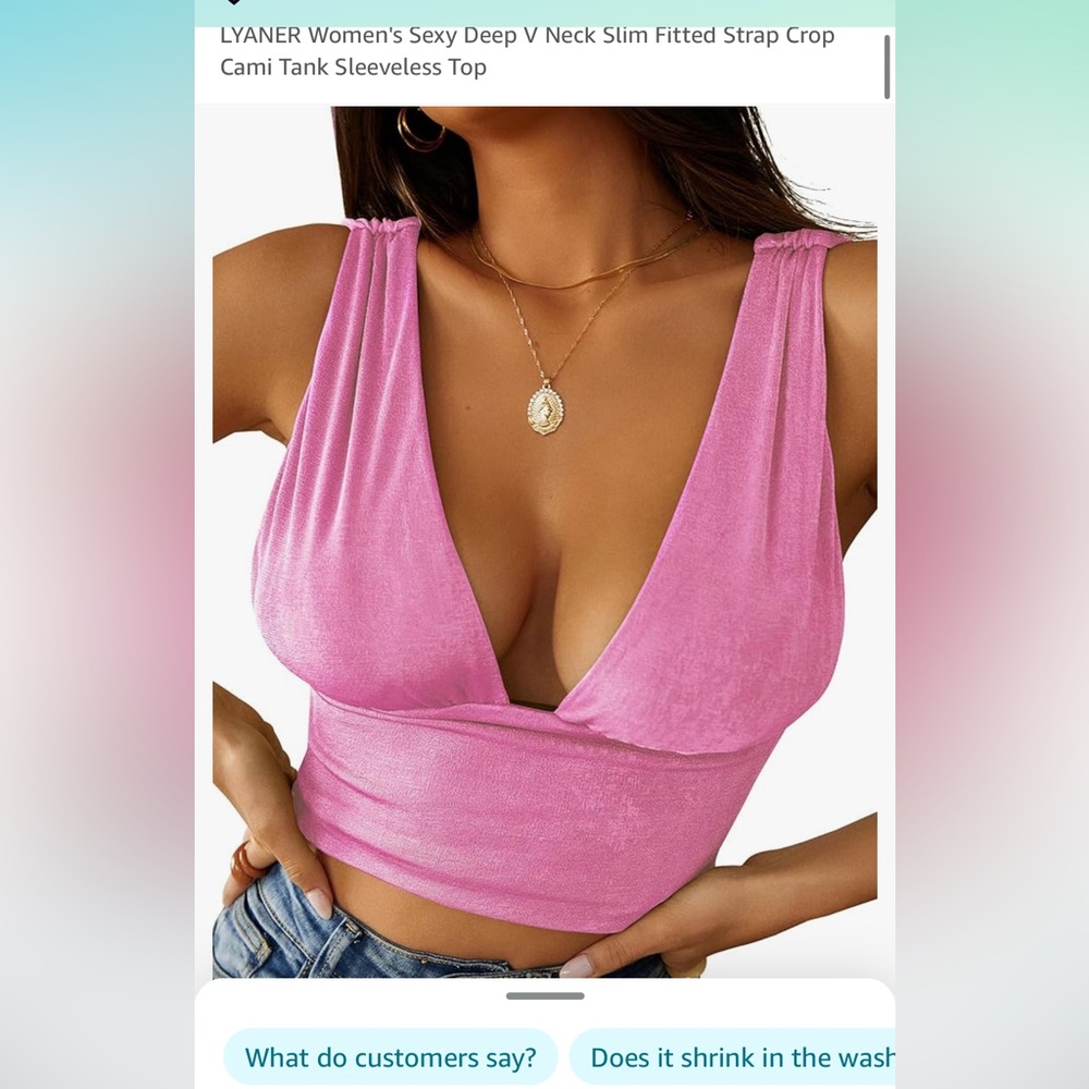 deep v tank top